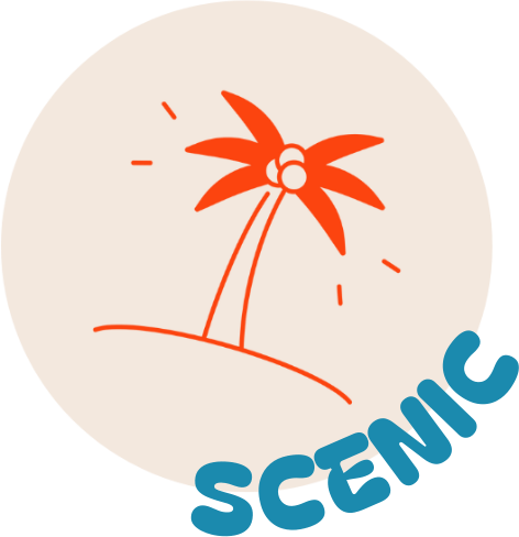 scenic cruises icon logo, icon